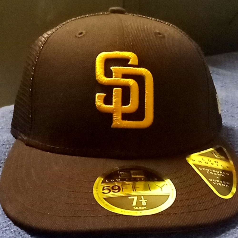 San Diego Padres fitted trucker hat